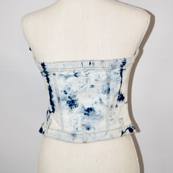 Guess button up denim corset - Picture 3 of 4